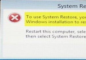 सिस्टम पुनर्स्थापना का उपयोग करने के लिए आपको यह निर्दिष्ट करना होगा कि किस Windows स्थापना को पुनर्स्थापित करना है 