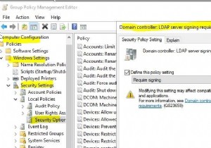 विंडोज सर्वर और क्लाइंट मशीनों में एलडीएपी साइनिंग को कैसे सक्षम करें 