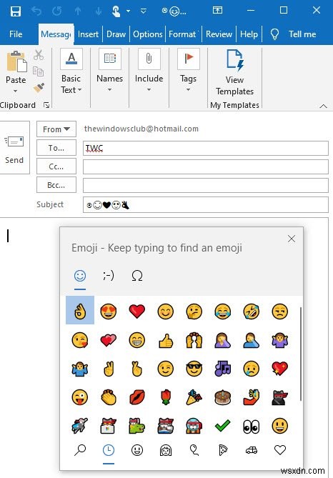 ईमेल सब्जेक्ट लाइन या बॉडी में इमोजी या सिंबल कैसे डालें 