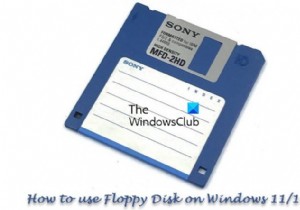 विंडोज 11/10 पर फ्लॉपी डिस्क का उपयोग कैसे करें 
