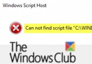 Windows 10 में लॉगऑन पर स्क्रिप्ट फ़ाइल run.vbs त्रुटि नहीं ढूँढ सकता 