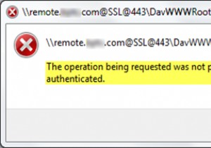 अनुरोध किया जा रहा ऑपरेशन नहीं किया गया क्योंकि उपयोगकर्ता को प्रमाणित नहीं किया गया है 