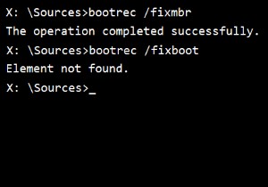 विंडोज 11/0 पर बूटरेक / फिक्सबूट के लिए फिक्स एलिमेंट नॉट एरर त्रुटि 