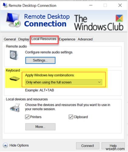 Windows कुंजी कार्य करती है जैसे यह दूरस्थ डेस्कटॉप सत्र से स्विच करने के बाद अटक जाती है 