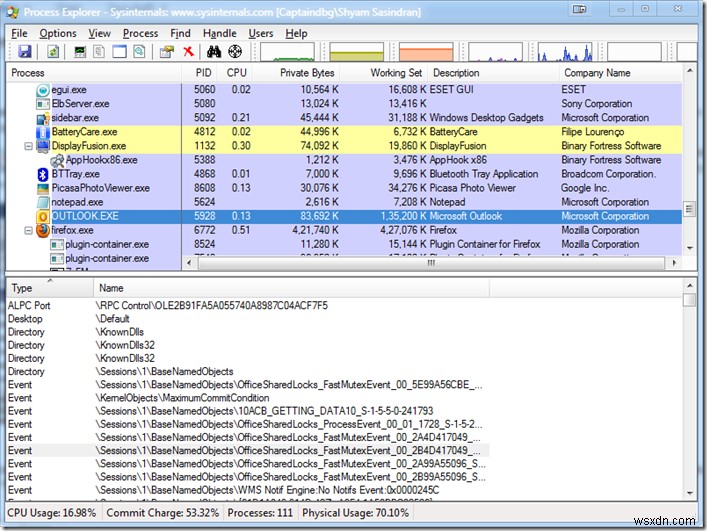 आउटलुक बंद करने के बाद भी Outlook.exe मेमोरी और टास्क मैनेजर में रहता है 