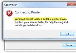 विंडोज 11/10 पर विंडोज एक उपयुक्त प्रिंट ड्राइवर का पता नहीं लगा सकता है 