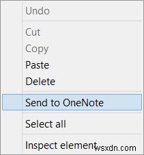 Windows PC में Send To OneNote को अक्षम या हटा दें 