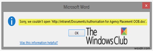 क्षमा करें, हम Windows 10 में ऑफ़लाइन फ़ाइल त्रुटि नहीं खोल सके 
