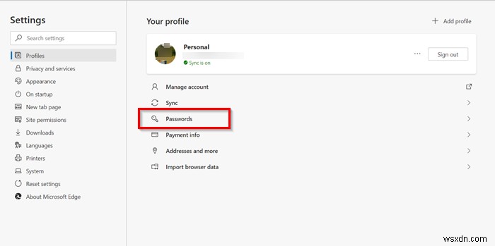 विंडोज 10 पर एज ब्राउजर में पासवर्ड और फॉर्म-फिल को सक्षम और प्रबंधित करें 