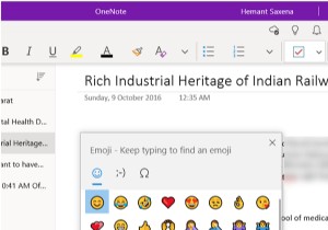 Windows 10 के लिए OneNote में ग्राफ़िकल स्टिकर या इमोजी कैसे जोड़ें 