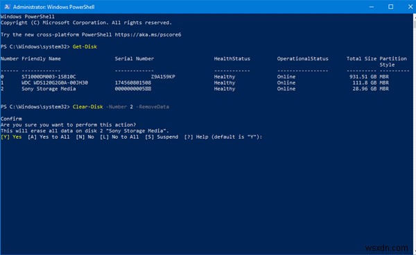 Windows PowerShell का उपयोग करके बाहरी हार्ड ड्राइव या USB ड्राइव को कैसे प्रारूपित करें 