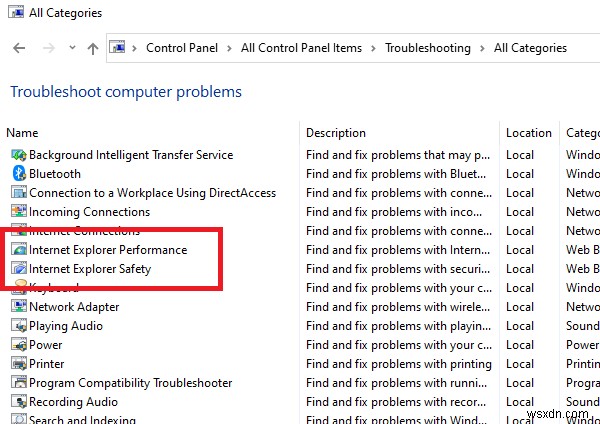 इन समस्या निवारकों का उपयोग करके Internet Explorer में प्रदर्शन और सुरक्षा समस्याओं को ठीक करें 