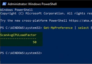 विंडोज डिफेंडर स्कैन के लिए अधिकतम सीपीयू उपयोग को कैसे सीमित या सेट करें 