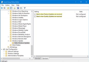 विंडोज 10 पर अपग्रेड और अपडेट को स्थगित करने की अवधि कैसे निर्धारित करें 
