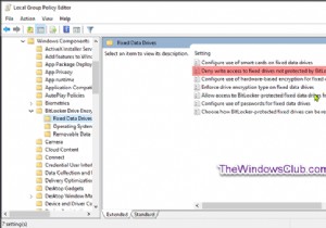 विंडोज 10 में बिटलॉकर द्वारा संरक्षित नहीं फिक्स्ड ड्राइव तक पहुंच लिखने से इनकार करें 