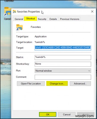 विंडोज 10 में पसंदीदा में डेस्कटॉप शॉर्टकट कैसे बनाएं 