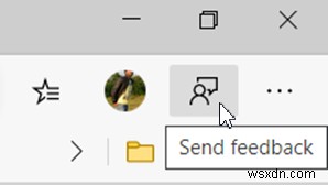 नए माइक्रोसॉफ्ट एज में फीडबैक भेजें बटन को कैसे हटाएं 