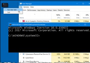 CTRL कुंजी का उपयोग करके टास्क मैनेजर से कमांड प्रॉम्प्ट कैसे खोलें 