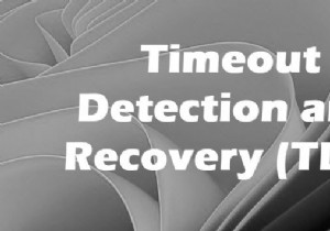 टाइमआउट डिटेक्शन एंड रिकवरी (TDR) विंडोज 11/10 पर क्रैश हो जाता है 