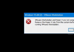 VMware वर्कस्टेशन और हाइपर-V संगत नहीं हैं 