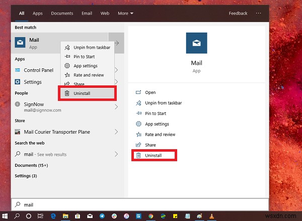 विंडोज 10 में मेल ऐप को अनइंस्टॉल कैसे करें 