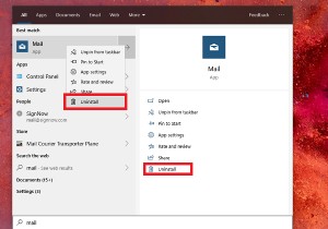 विंडोज 10 में मेल ऐप को अनइंस्टॉल कैसे करें 