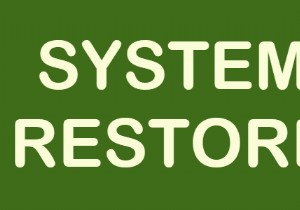विंडोज सिस्टम रिस्टोर सेटिंग्स और विकल्प रजिस्ट्री में उपलब्ध हैं 