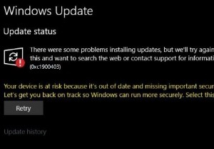 Windows 10 पर Windows अद्यतन त्रुटि 0xc1900403 ठीक करें 