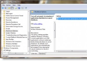 विंडोज 10 में शटडाउन के दौरान अनुप्रयोगों की स्वचालित समाप्ति अक्षम करें 