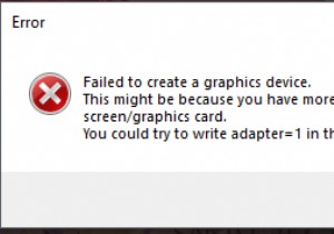 Windows 10 पर ग्राफ़िक्स डिवाइस त्रुटि बनाने में विफल 