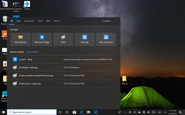 Windows 10 v1903 मई 2019 नई सुविधाओं की सूची अपडेट करें 