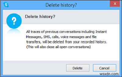 स्काइप इतिहास को कैसे प्रबंधित करें, हटाएं, अक्षम करें 