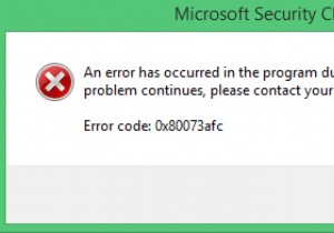 विंडोज डिफेंडर त्रुटि कोड को ठीक करें 0x80073afc 