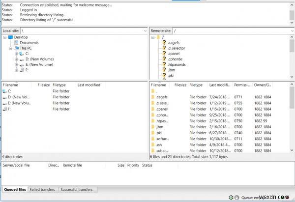 विंडोज 10 पर एफ़टीपी सर्वर पर फाइलों को कैसे अपडेट करें 
