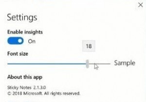 विंडोज 10 में स्टिकी नोट्स में फॉन्ट साइज कैसे बदलें 