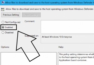 विंडोज़ 10 में एज पर होस्ट सेटिंग में फ़ाइलों को डाउनलोड करने की अनुमति दें सक्षम करें 