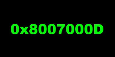 विंडोज अपडेट, सिस्टम रिस्टोर या एक्टिवेशन एरर कोड 0x8007000D 