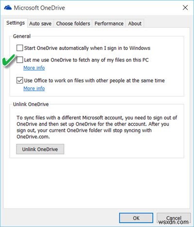इस डिवाइस को Windows 10 पर OneDrive संदेश से हटा दिया गया है 
