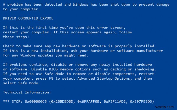 Windows 10 पर DRIVER_CORRUPTED_EXPOOL त्रुटि ठीक करें 