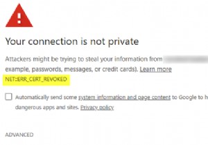 सर्वर प्रमाणपत्र ERR_CERT_REVOKED निरस्त कर दिया गया है! आगे क्या? 