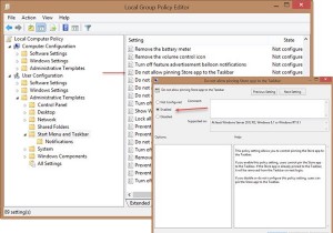 Windows 10 में समूह नीति का उपयोग करके Windows Store ऐप को टास्कबार पर पिन करने की अनुमति न दें 