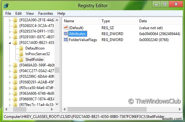 Windows फ़ाइल एक्सप्लोरर नेविगेशन फलक से नेटवर्क जोड़ें या निकालें 