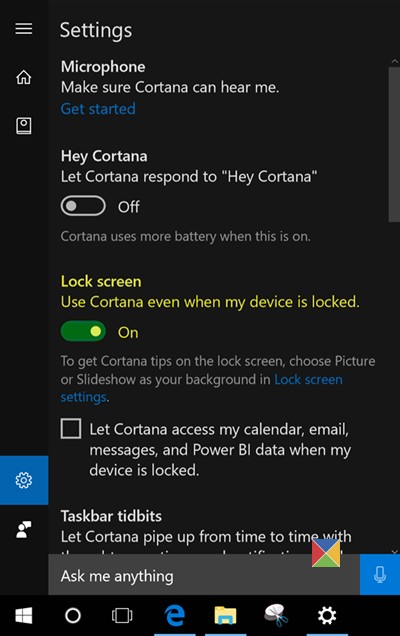 विंडोज 10 लॉक स्क्रीन पर कॉर्टाना को कैसे सक्षम और उपयोग करें 