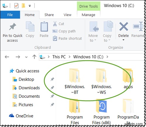 क्या मैं विंडोज 10 अपग्रेड के बाद $Windows.~BT &$Windows.~WS फोल्डर को डिलीट कर सकता हूं? 