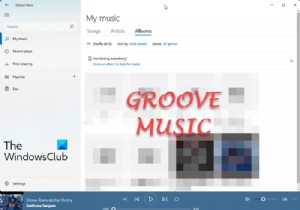 Windows 11/10 . में Groove Music ऐप 