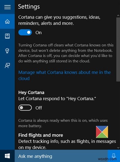 Windows 10 में Cortana को सक्षम और सेट करें 