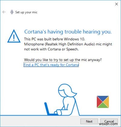 Windows 10 में Cortana को सक्षम और सेट करें 