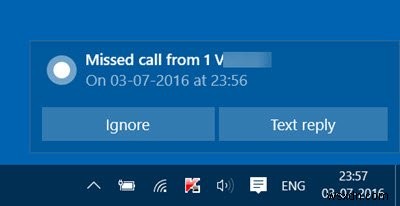 अपने विंडोज 10 पीसी पर मिस्ड कॉल नोटिफिकेशन कैसे प्राप्त करें 