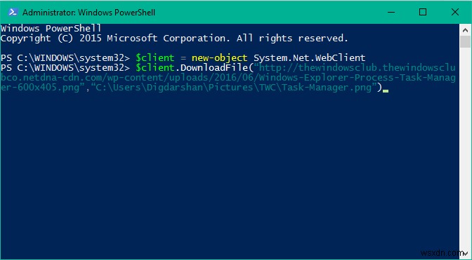 Windows 10 में PowerShell का उपयोग करके फ़ाइल कैसे डाउनलोड करें 