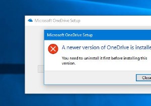 Windows 10 पर OneDrive का एक नया संस्करण स्थापित किया गया है 